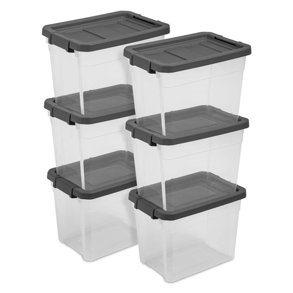 Sterilite Box Stacker Modular Clear 16QT 14723V06(30 Quart)