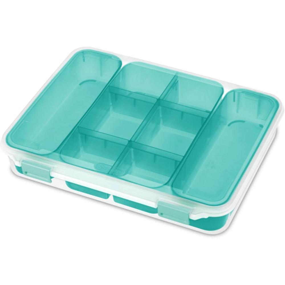 Sterilite 14028606 Divided Storage Case for Crafting and Hardware(18 Pack)