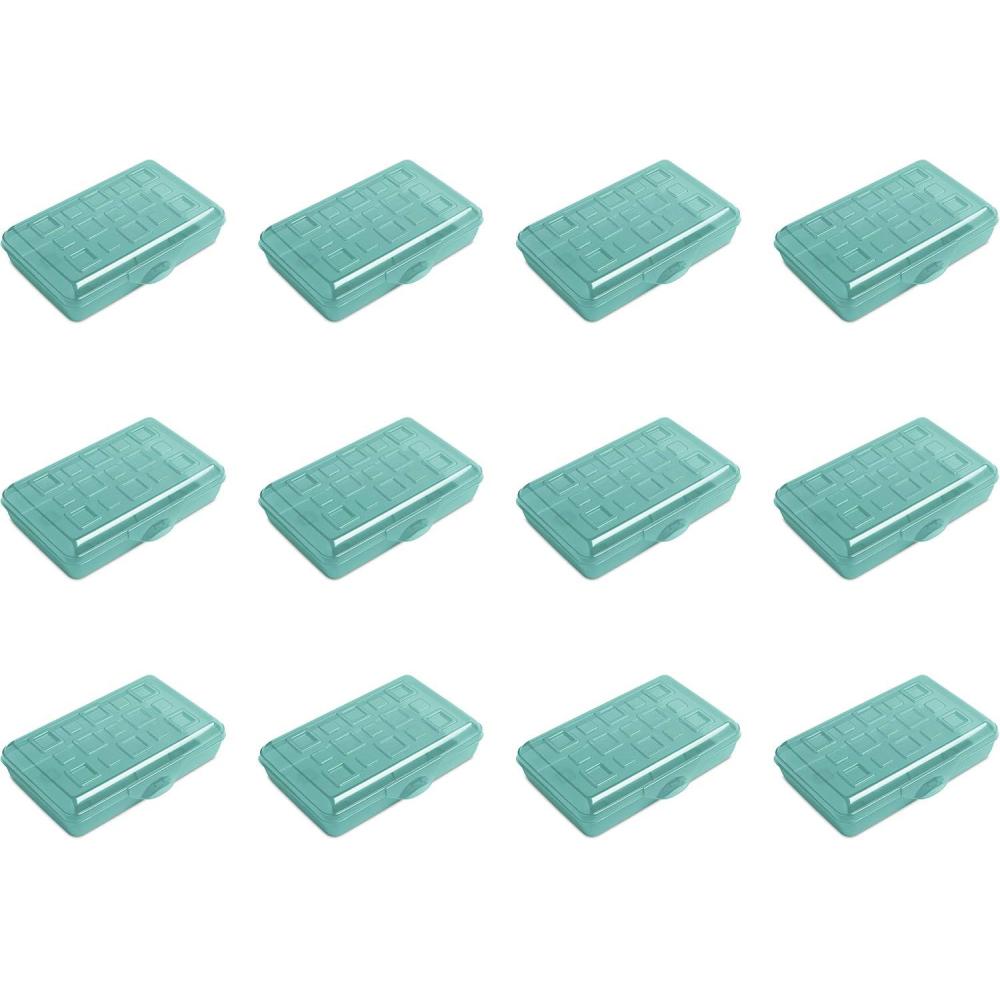 Sterilite 17226W12 Box, Pack of 12, Molokai Blue Tint, 12 Pack