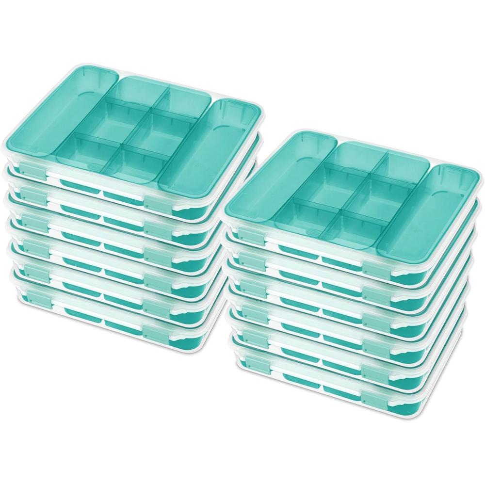 Sterilite 14028606 Divided Storage Case for Crafting and Hardware(12 Pack)