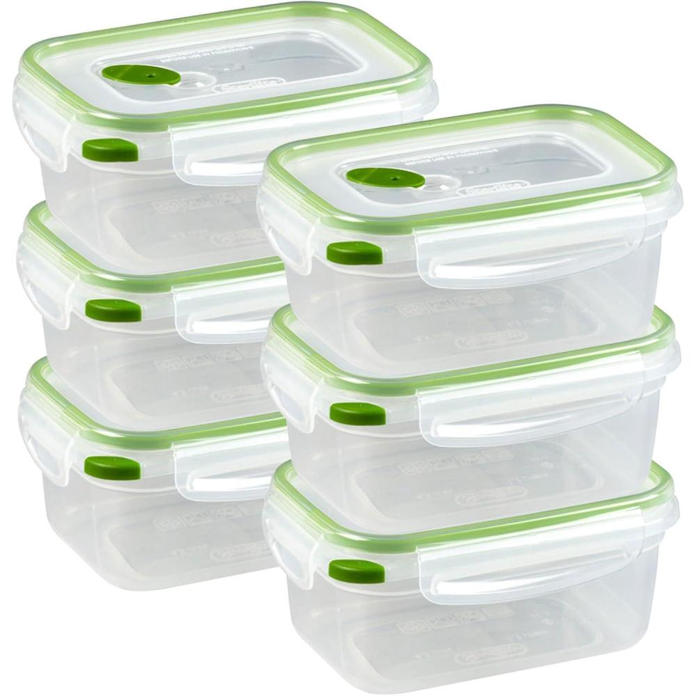 Sterilite 03221106 8.3 Cups Rectangle Ultra-Seal™ Container 6PK(4.5 Cup)