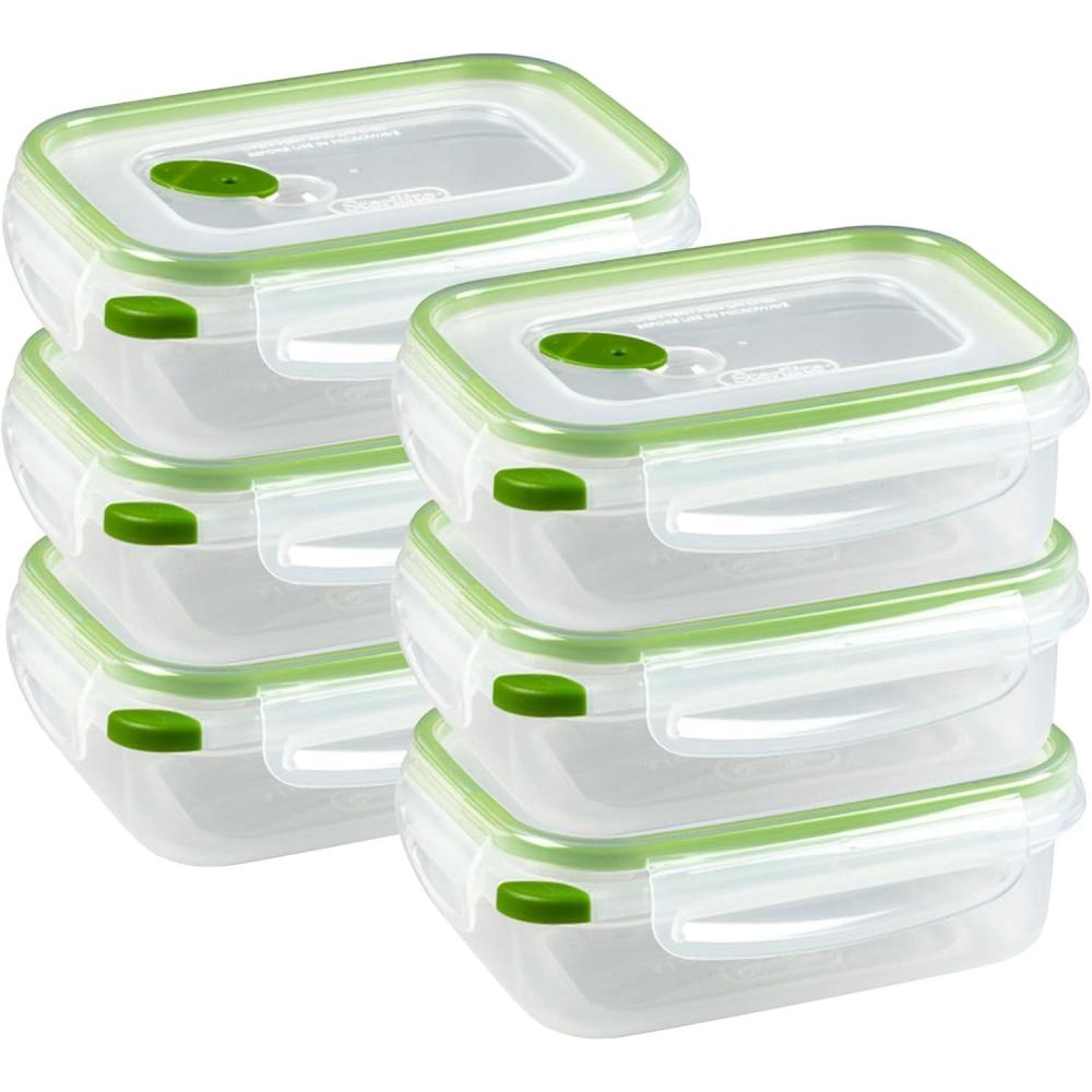 Sterilite 03221106 8.3 Cups Rectangle Ultra-Seal™ Container 6PK(3.1 Cup)