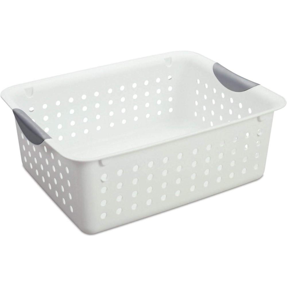 Sterilite Medium Plastic Storage Container (6 Pack) and Small Plastic Storage Container (12 Pack)